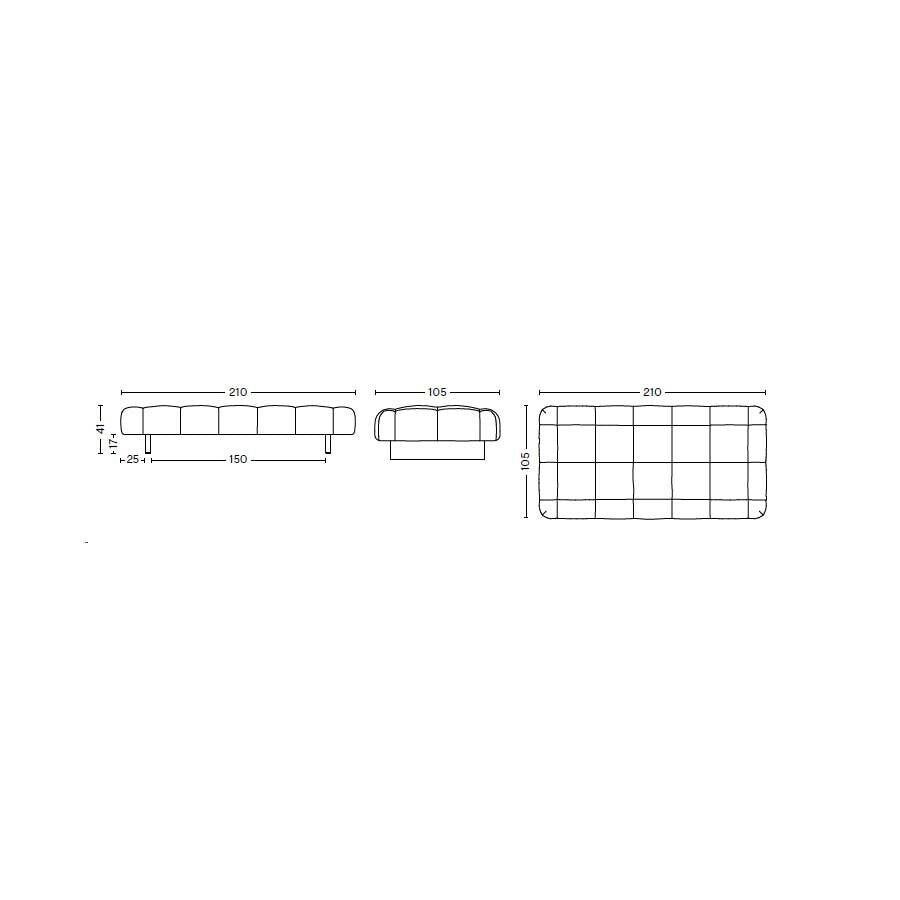 HAY Quilton Lift Daybed Eiche