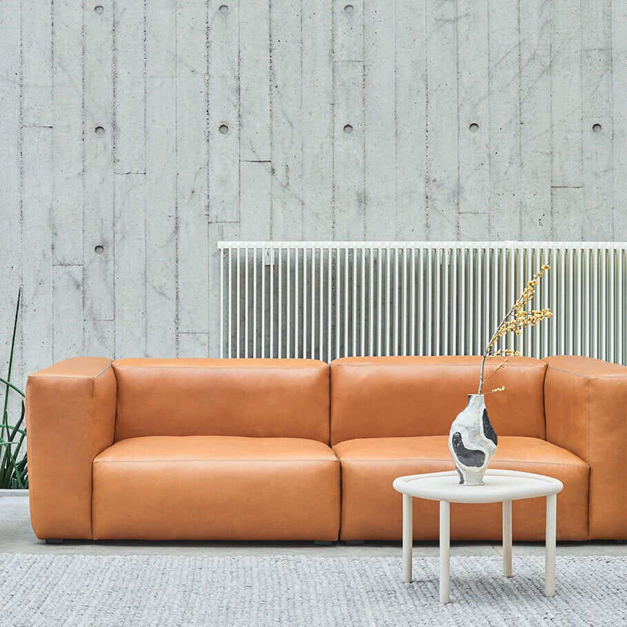 HAY Mags Soft 2,5-Sitzer Sofa Leder 238x103,5x67cm