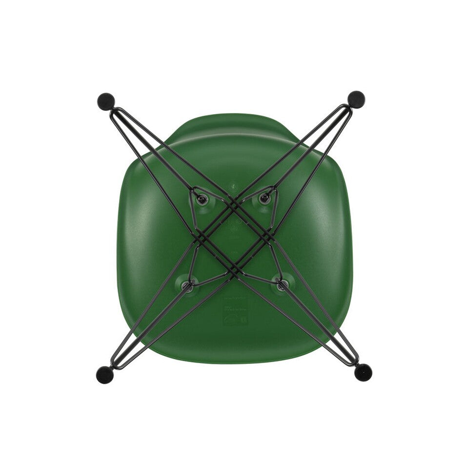 Vitra Eames Plastic Side Chair DSR RE Gestell schwarz