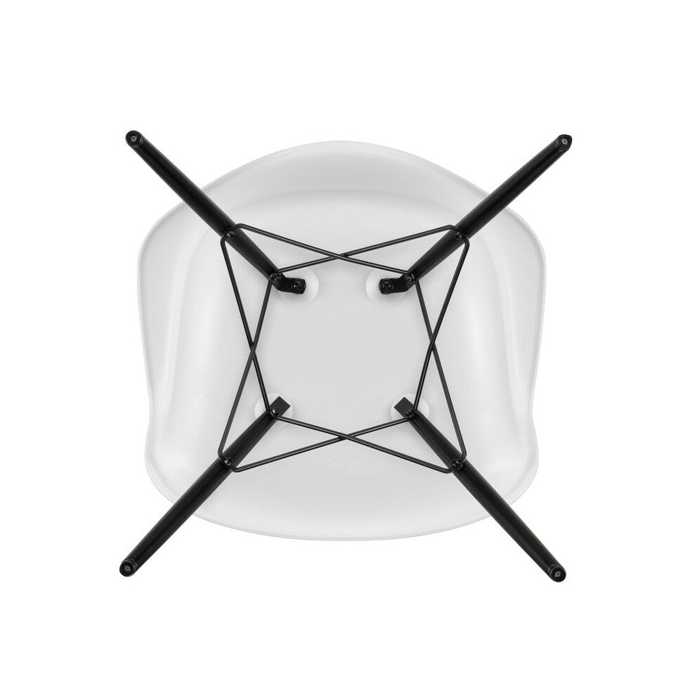 Vitra Eames Plastic Armchair DAW RE Ahorn schwarz