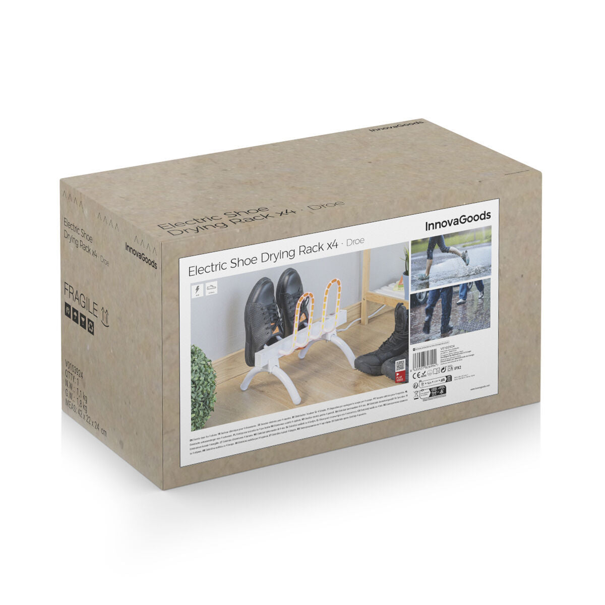 Secador de calzado eléctrico, 2 pares, 40 W — imagen 7