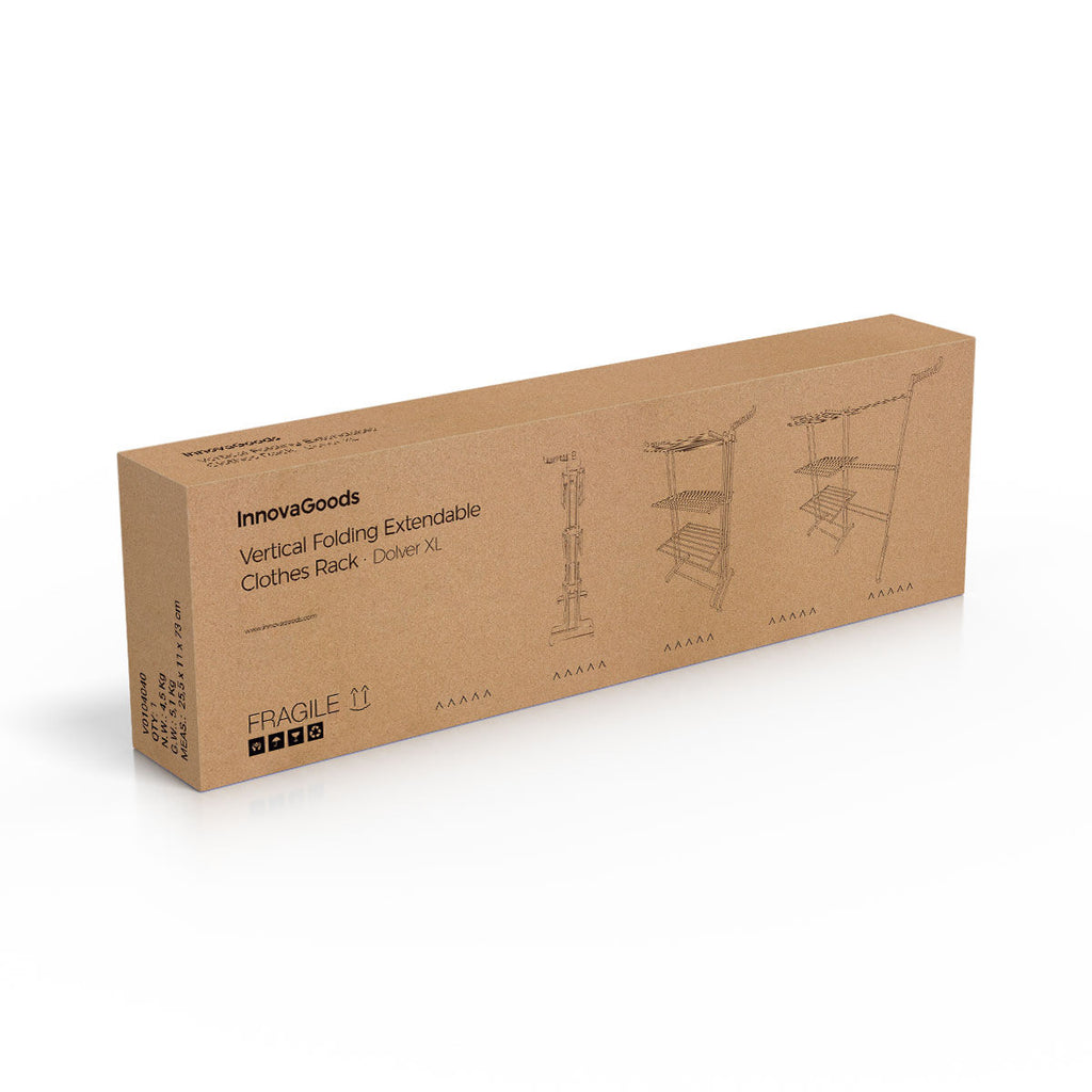Tendedero vertical plegable con ruedas, 30 barras — imagen 8